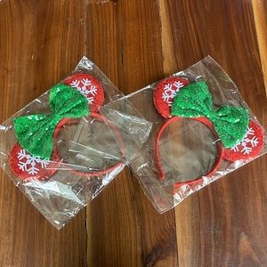 Christmas themed Mouse Ears